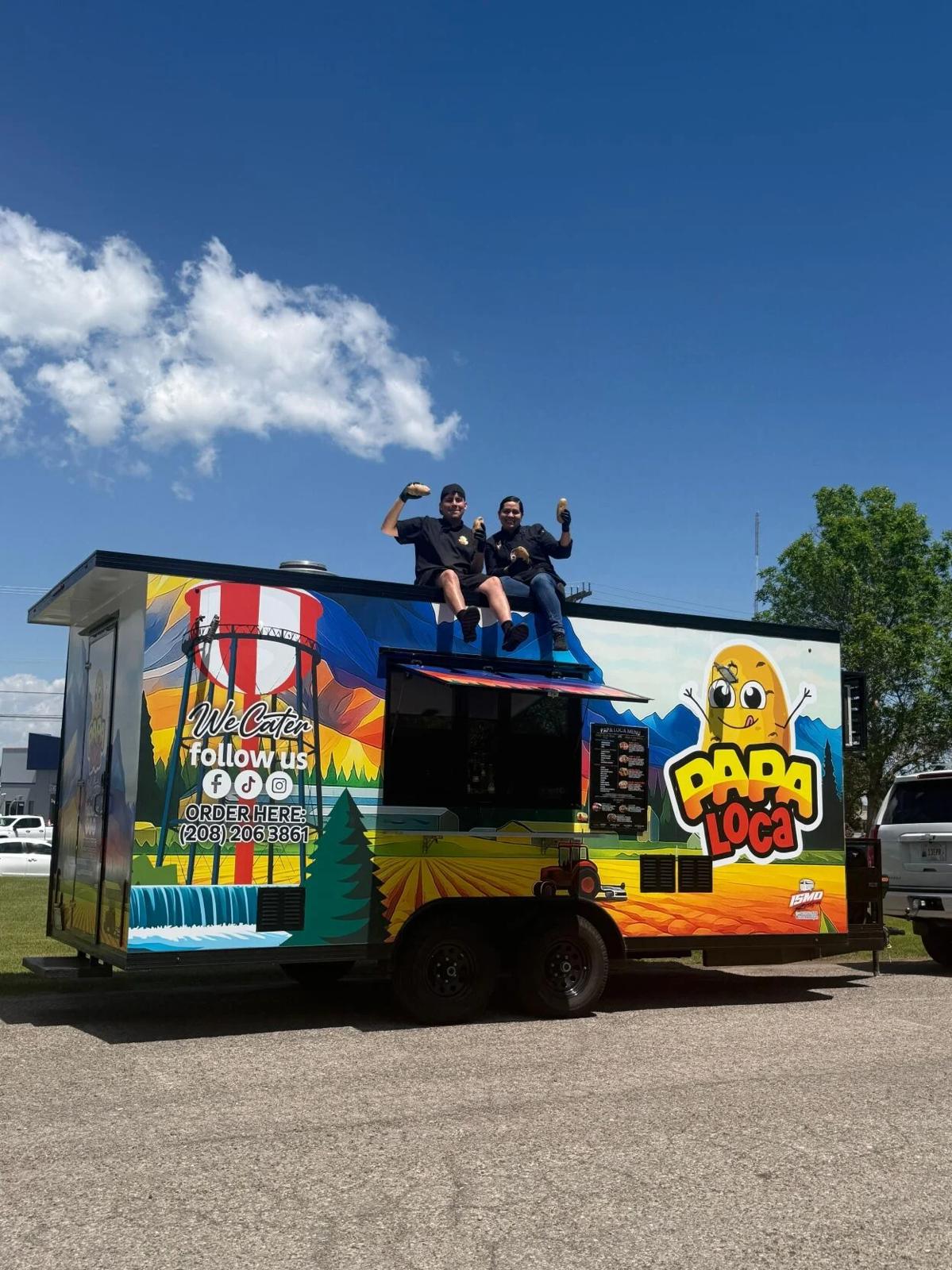 Papa Loca food truck at an event